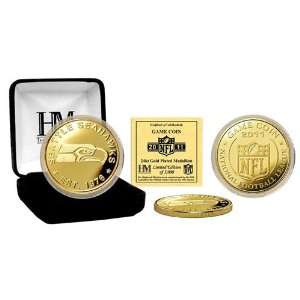  NFL Seattle Seahawks 24kt Gold 2011 Game Coin Sports 