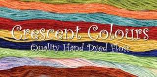 Crescent Colors Hand dyed cotton floss 6 str. 10 skeins  