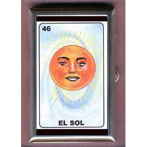  LOTERIA SUN SOL MEXICAN CARD Coin, Mint or Pill Box Made 