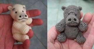 Crochet Hippo Critter Pattern # 3 by Haja bears  