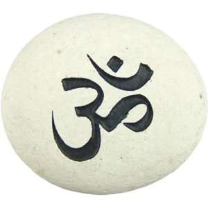  Mani Stone with Carved and Painted Om Symbol Kitchen 
