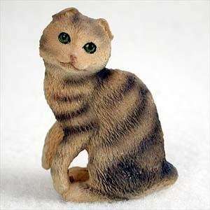  Scottish Fold, Brown Tabby Tiny Ones Cat Figurines (2 in 
