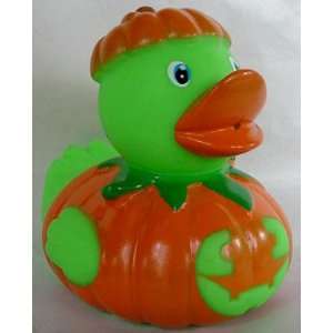    Dark Halloween Jack o Lantern Pumpkin Rubber Ducky 