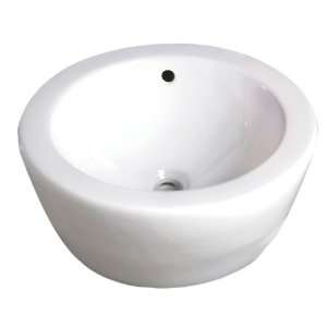  Decolav 1420 CWH Round Vitreous China Above Counter Vessel 