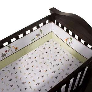  FAO Schwarz Journey Fitted Crib Sheet   Animal Toss Baby