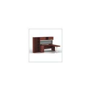   Cherry L Shaped Right Configuration with Hutch