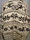 Authentic Numbered Cowichan Lebowski Indian Pure Wool Sweater Zip Up 