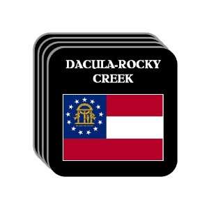  US State Flag   DACULA ROCKY CREEK, Georgia (GA) Set of 4 