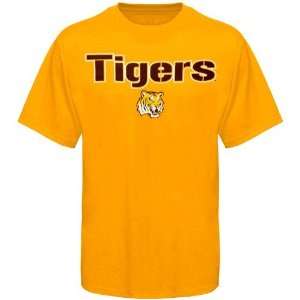  LSU Tigers Gold Steel Town T shirt