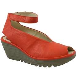 Fly London Yaya Wedge in Red   NEW  