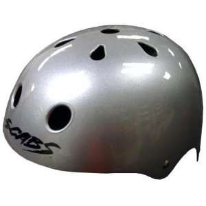  Scabs Skateboard Helmets   Silver   Medium Sports 