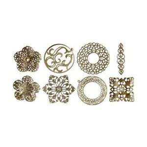  New   Boxed Filigree Embellishment Assortment 80 Pieces by 