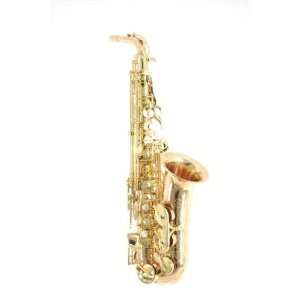   Professional Alto Saxophone in Red Brass Copper Musical Instruments