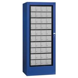   Rotary Mail Center Aluminum Style USPS Access   Blue