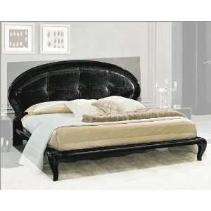  Modern Bed in Black Made in Italy 33B112