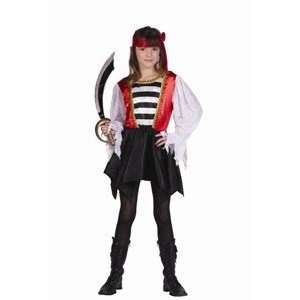  Pirate Girl   Satin Dress Large Costume Toys & Games