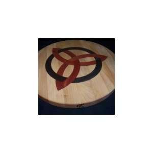    Round Cutting Board with Celtic Trinity Design