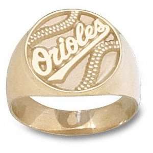 Baltimore Orioles 10K Gold ORIOLES Pierced Baseball 