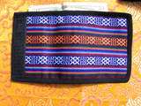   HANDWOVEN FROM RECYCLED REMNANTS DHAKA TRI FOLD WOMENS WALLET NEPAL