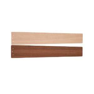   Five Reversible Wood Maple / Sapelle Blades, 58 Span, Polished Nickel