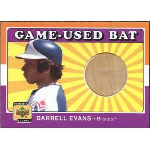   Deck Decade 1970s Game Bat #BDAE Darrell Evans Sports Collectibles