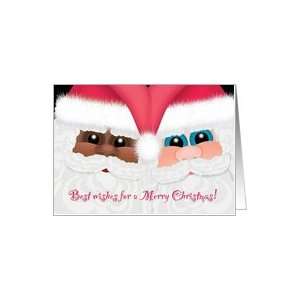  Christmas Santa Black and White Card Health & Personal 