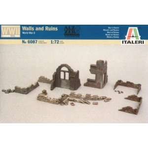 Ruin Wall Sections & Sandbags 1 72 Italeri Toys & Games