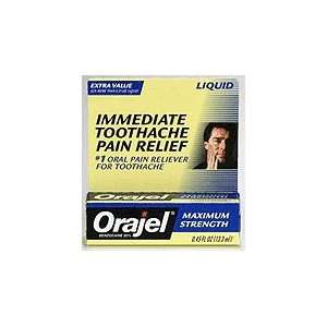  Orajel Maximum Strength Toothache Relief Liquid .45Oz 