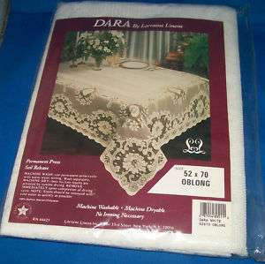 LACE WHITE OBLONG CRAFTED IN US TABLECLOTH DARA NIP  