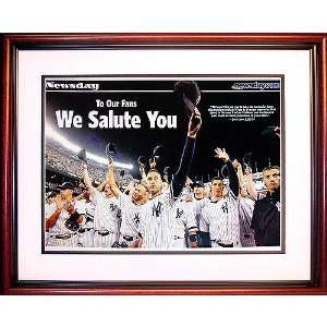 New York Yankees Derek Jeter Last Game We Salute You Framed Newsday 
