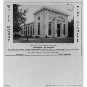  White Mount Airy Granite,NC Granite Corp,Ward Hall,1946 