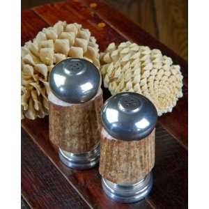   Vagabond House Horn Pewter Salt & Pepper Shakers