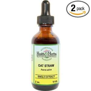 Alternative Health & Herbs Remedies Oat Straw, 1 Ounce Bottle (Pack of 