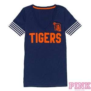  Detroit Tigers Victorias Secret PINKï¿½ V Neck Half 