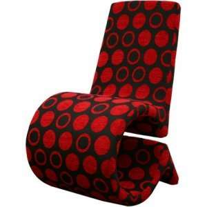  BlackandRed Accent Chair by Wholesale Interiors