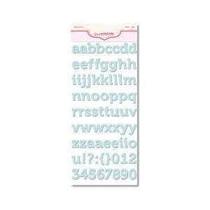  Ambrose Cardstock Alpha Stickers 6X12 Sheet Ocean