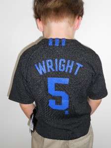NEW David Wright #5 NY METS TODDLER 2T Black Jersey 3FC  