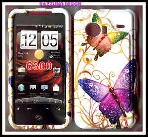 Hard Cover Case HTC Droid Incredible 6300 daz butterfly  