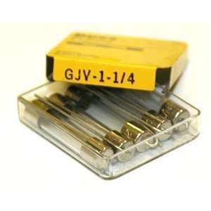  Box of (5) Bussmann GJV 1 1/4 Amp @ 250 Volts or Less 1/4 