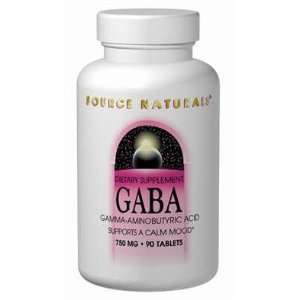  GABA 750mg 45 caps, Source Naturals Health & Personal 