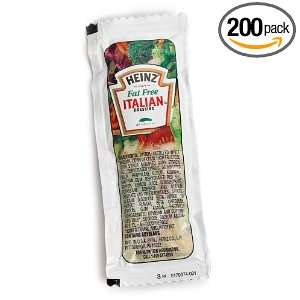 Heinz Italian Dressing, Fat Free, 0.42 Ounce Pouches (Pack of 200 