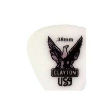  Clayton USA S38 Standard .38mm Acetal/Polymer Guitar Pick 