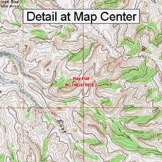  USGS Topographic Quadrangle Map   Hay Flat, North Dakota 