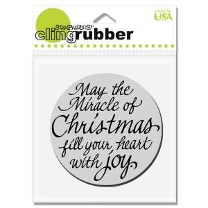    Stampendous CRQ037 Cling Christmas Joy Arts, Crafts & Sewing