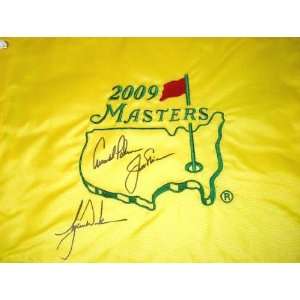   Nicklaus & Arnold Palmer   Autographed Pin Flags
