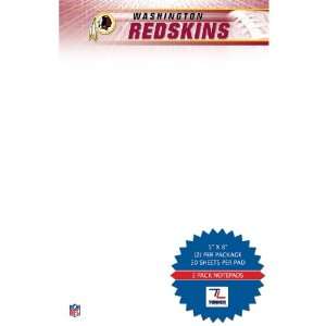   John F. Turner Washington Redskins 5x8 Notepad  2 Pack Sports