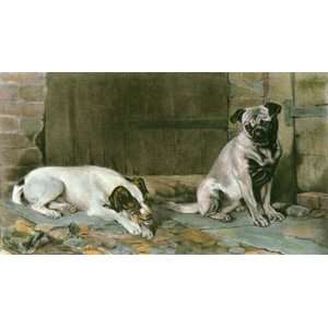  Too Risky Etching Dent, Rupert Arthur R A Animals, Dogs 