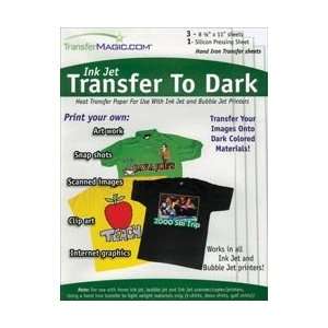  New   Ink Jet Transfer Paper For Dark Fabric by Transfer Magic 