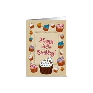  49th Birthday Cupcakes Card Toys & Games