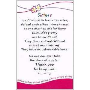  Sisters Arent Afraid Wallet Card 